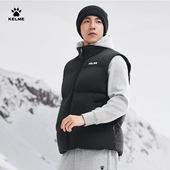 KELME卡尔美马甲棉服男秋冬季 体育生训练服外套跑步保暖运动背心