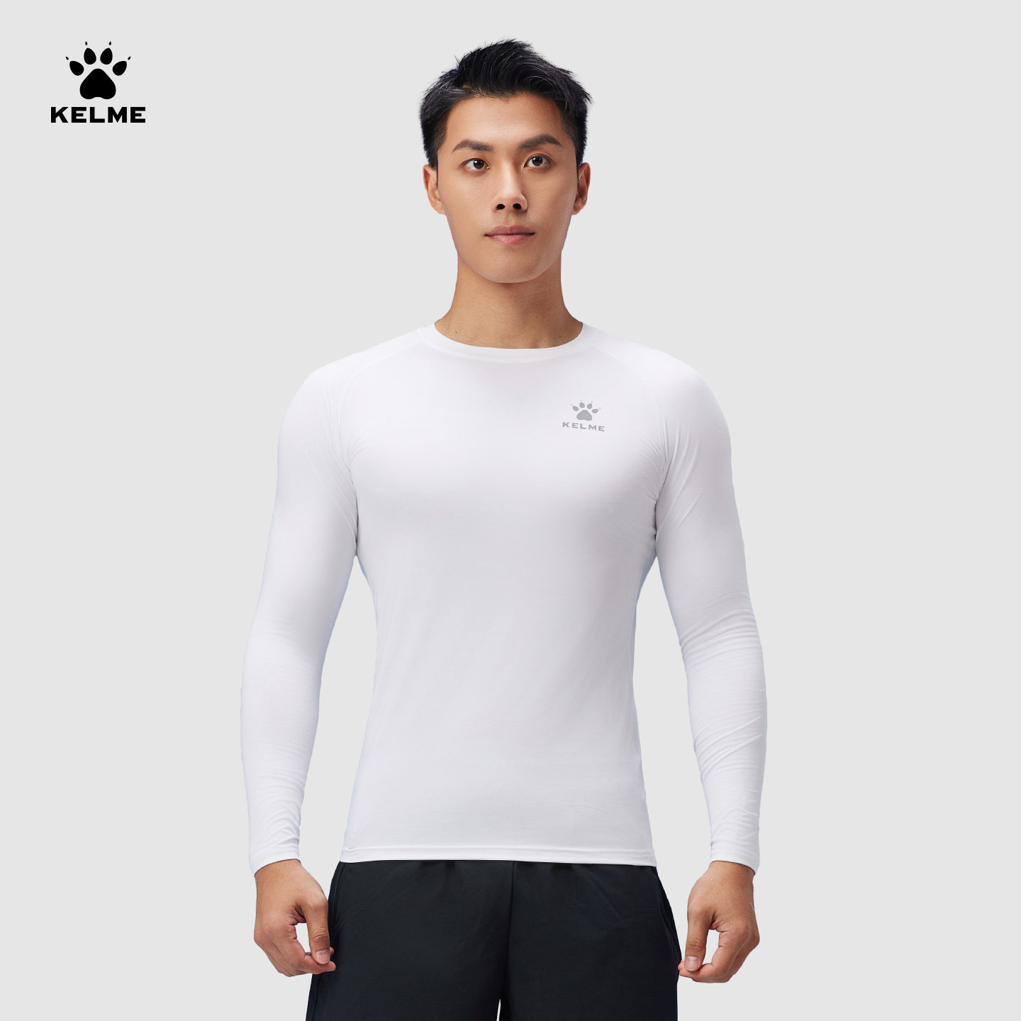 KELME卡尔美紧身衣成人/儿童长袖足球跑步篮球训练服健身运动上衣