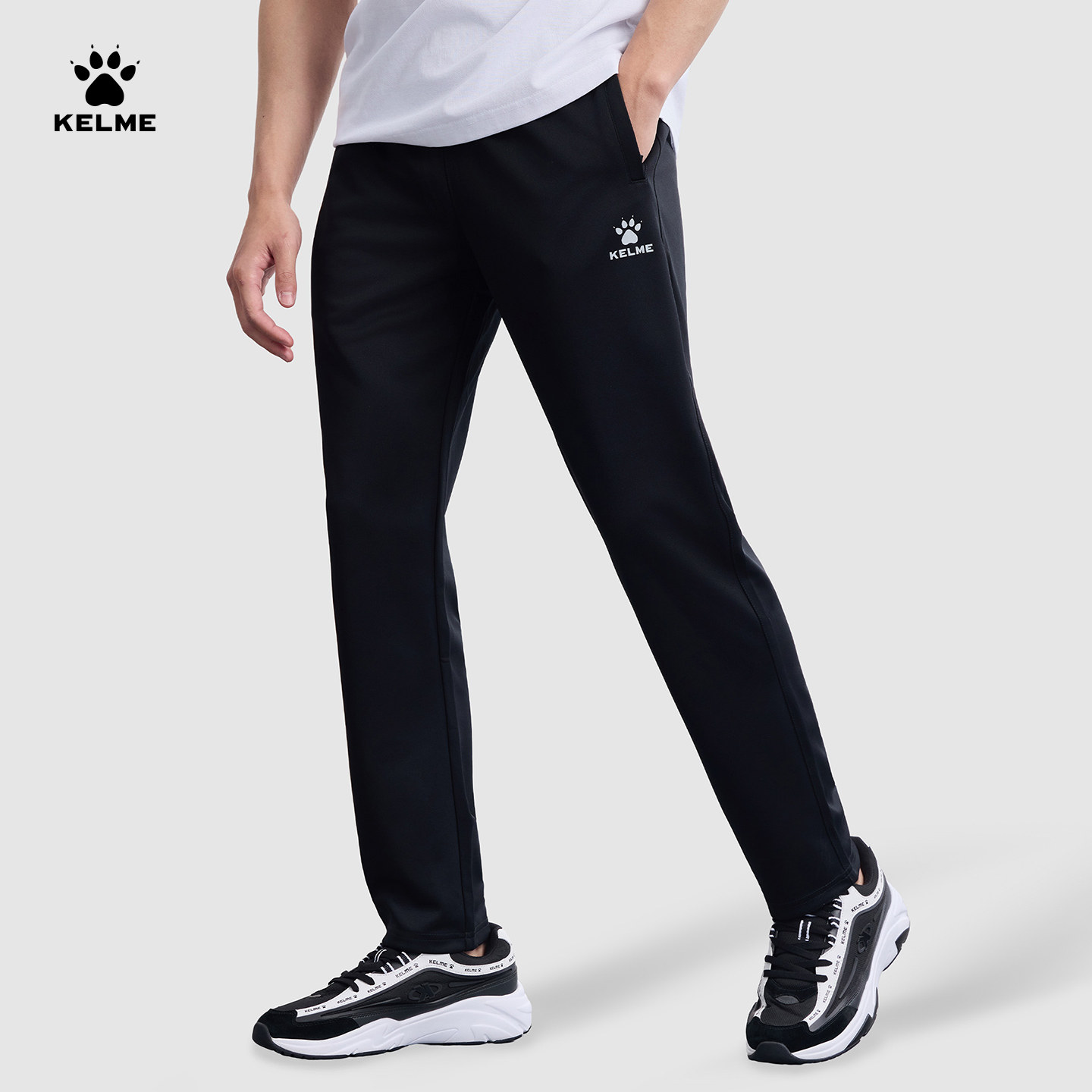 KELME卡尔美运动裤男春季薄款透气跑步足球训练裤直筒休闲裤长裤