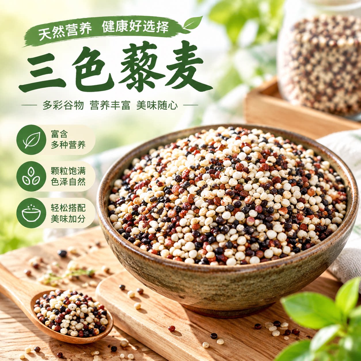 【粗粮代餐】青海高原三色藜麦大颗粒新米五谷杂粮粥当季新鲜粮食