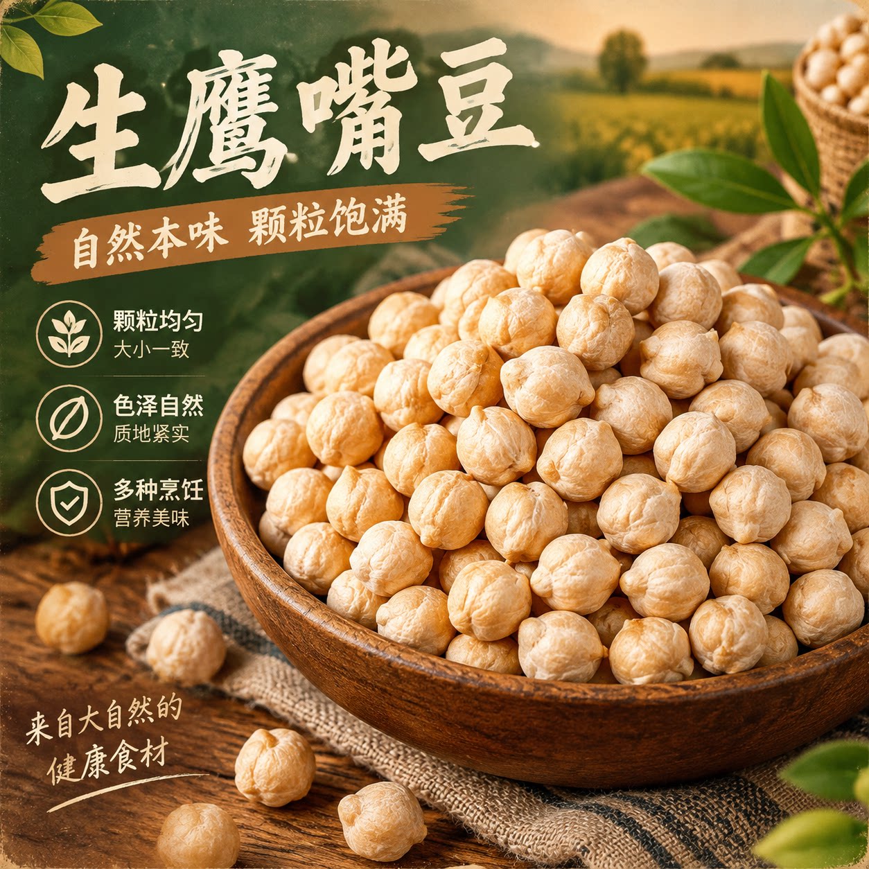当季生鹰嘴豆新疆木垒新货煮粥豆浆其他干货粗粮豆类批发