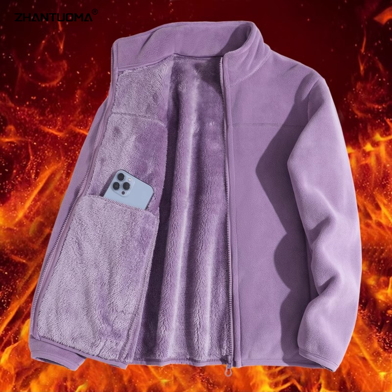 摇粒绒外套女款奥粒绒高品质