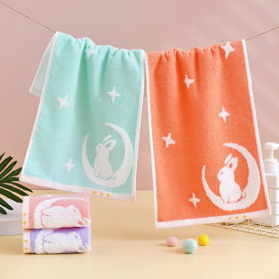 ｜2026热卖 官方旗舰店正品 4条 纯棉洗脸小毛巾｜全棉100 儿童专用