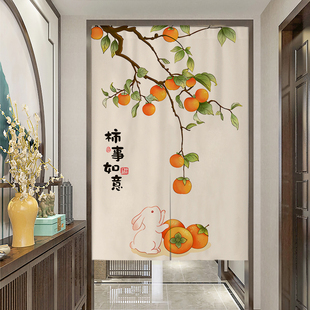 门帘隔断帘卧室家用防隐私半帘厨房卫生间遮挡半截短帘入户布帘子