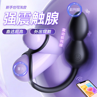 谜姬前列腺按摩器肛门自慰肛塞尾巴拉珠情趣用品高潮神器跳蛋DF