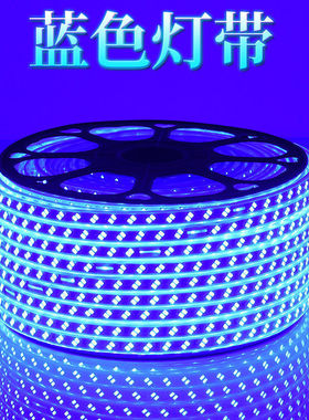 灯带led蓝光灯带led灯带户外彩色灯带防水门头广告牌蓝色灯带软灯