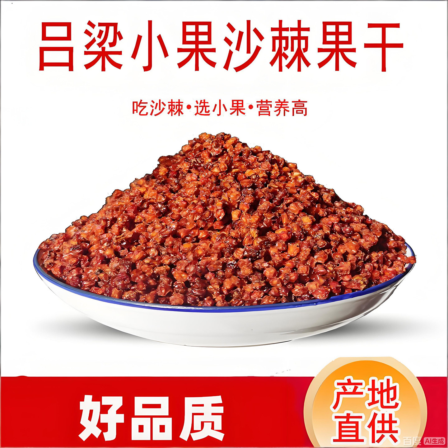 沙棘果干沙棘干果山西特产500g沙棘粉沙棘茶含沙棘籽油沙棘果