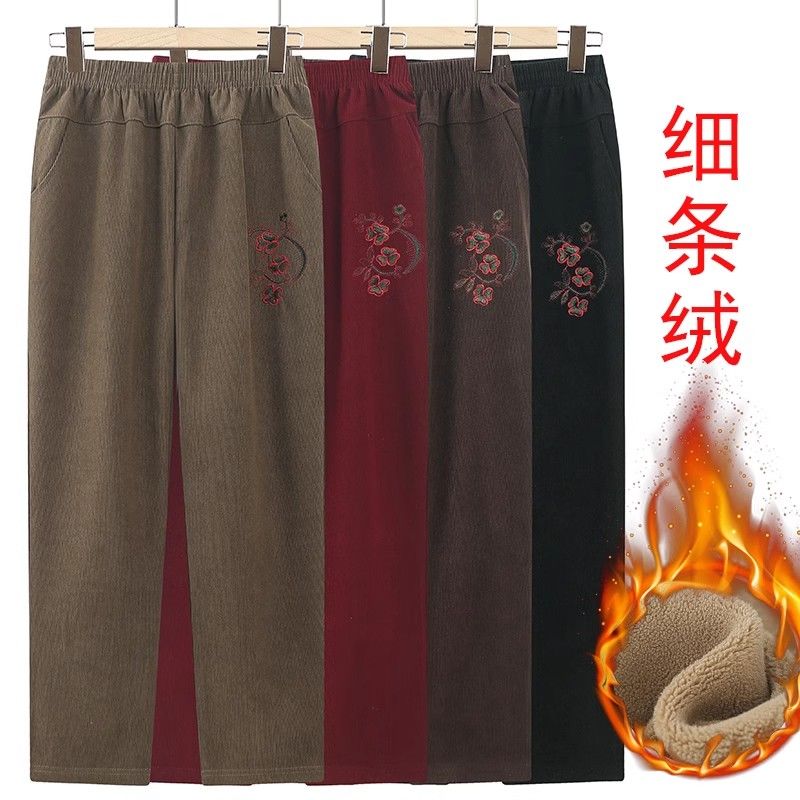 灯芯绒妈妈冬季加厚保暖