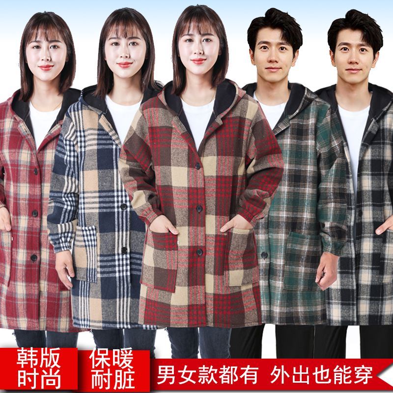 冬季保暖羽绒服罩衣女加