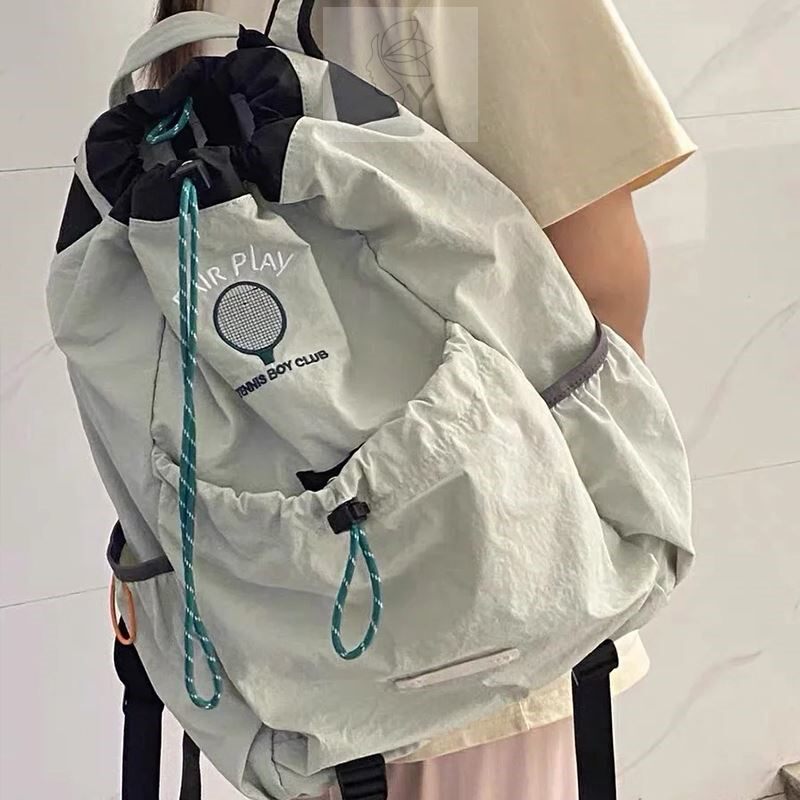 日本原单轻便羽毛球背包户外包网球拍包男女书包运动游泳包双肩包