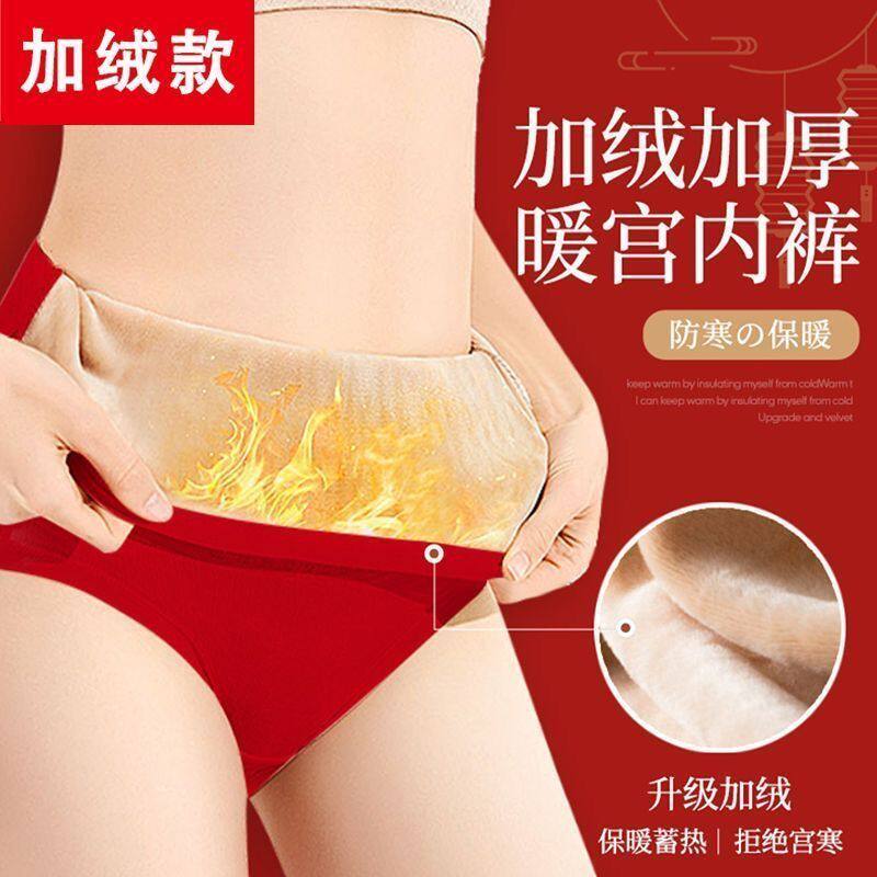 纯棉加绒加厚内裤女抗菌