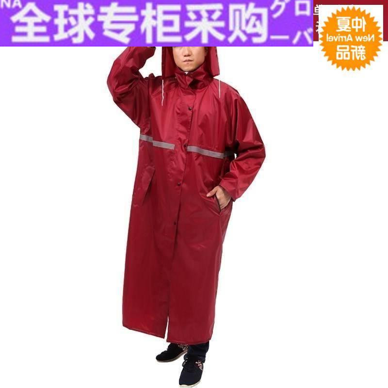 日本lw高档加长款袖衣有雨男加大码单徒全身连体雨披拉链式成人人