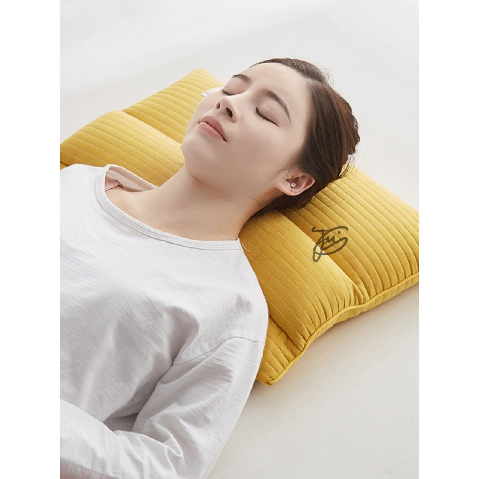 荞麦枕头全棉砂洗荞麦牵引枕头成人睡觉专用助睡眠护颈椎硬高枕