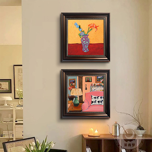 马蒂斯抽象客厅装 饰画画局部高级小众艺术覆古油画画壁画画饭厅卧