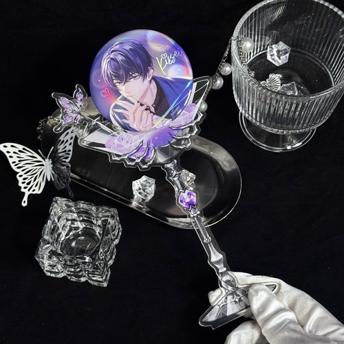 【卡米踪】骸影杯 高脚杯形亚克力打卡棒谷美吧唧推活徽章展示