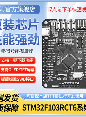 STM32F103RCT6系统板 32开发板核心板 ISP一键下载 双typec接口
