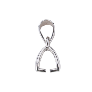 925纯银扣头瓜子扣项链配件diy玉石水晶翡翠扣头锁扣长针扣吊坠扣