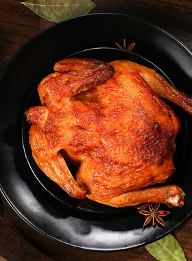 云青叫花鸡500g五香扒鸡整只麻油荷叶鸡正宗卤味熟食真空开袋即食