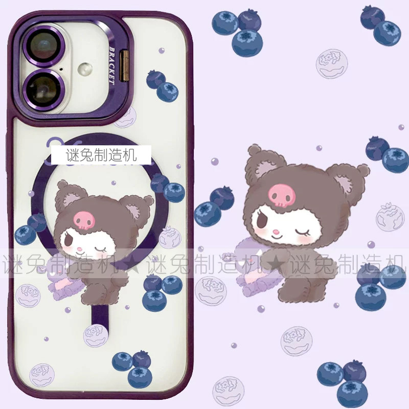 适用iphone17promax苹果18手机壳MagSafe磁吸18promax镜头支架15透明蓝莓库洛米25ultra卡通14可爱16e保护套