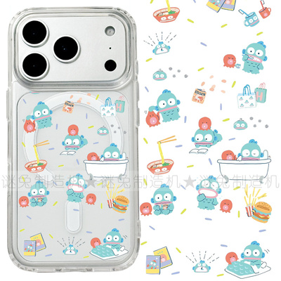 适用iphone17promax苹果17手机壳MagSafe磁吸18支架18pro透明18promax人鱼汉顿16丑鱼15卡通14保护套16e/17e