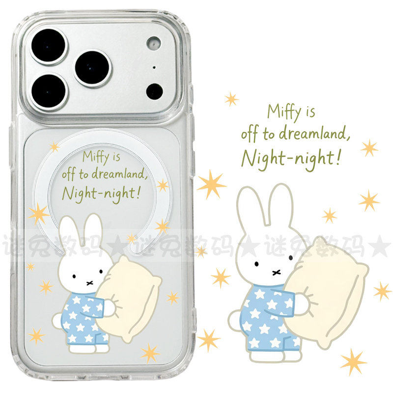 适用iphone17promax苹果17手机壳MagSafe磁吸18支架18pro透明18promax英文16米菲兔15卡通14星星16e保护套17e