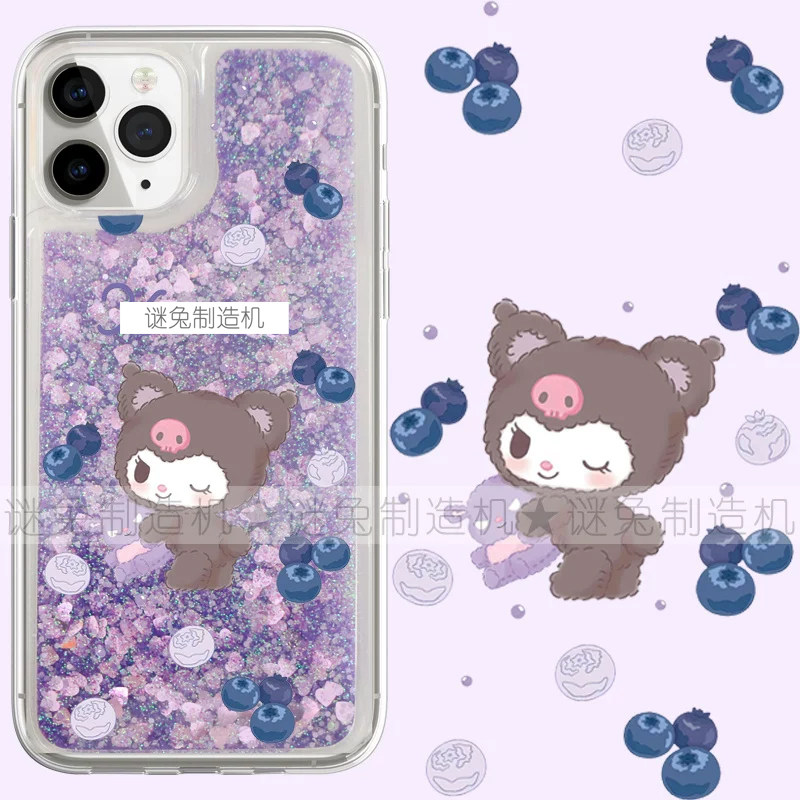 适用iphone17promax手机壳18苹果18promax保护套15三星华为流沙闪粉oppovivo小米17e红米蓝莓14库洛米卡通16e