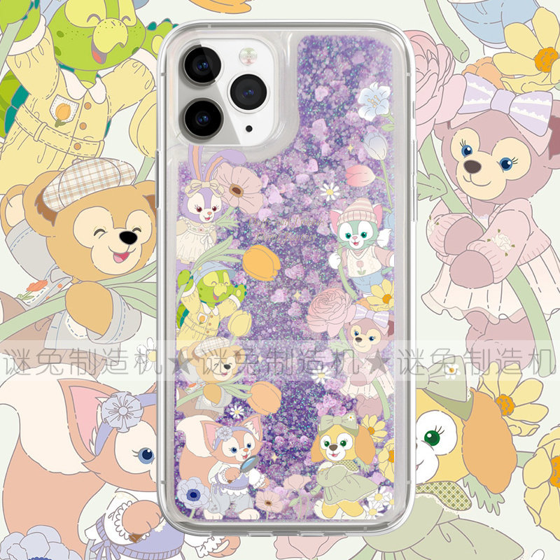 适用iphone17promax手机壳15苹果17三星华为红米流沙闪粉oppovivo小米花朵小清新达菲星黛露贝儿16保护套软14