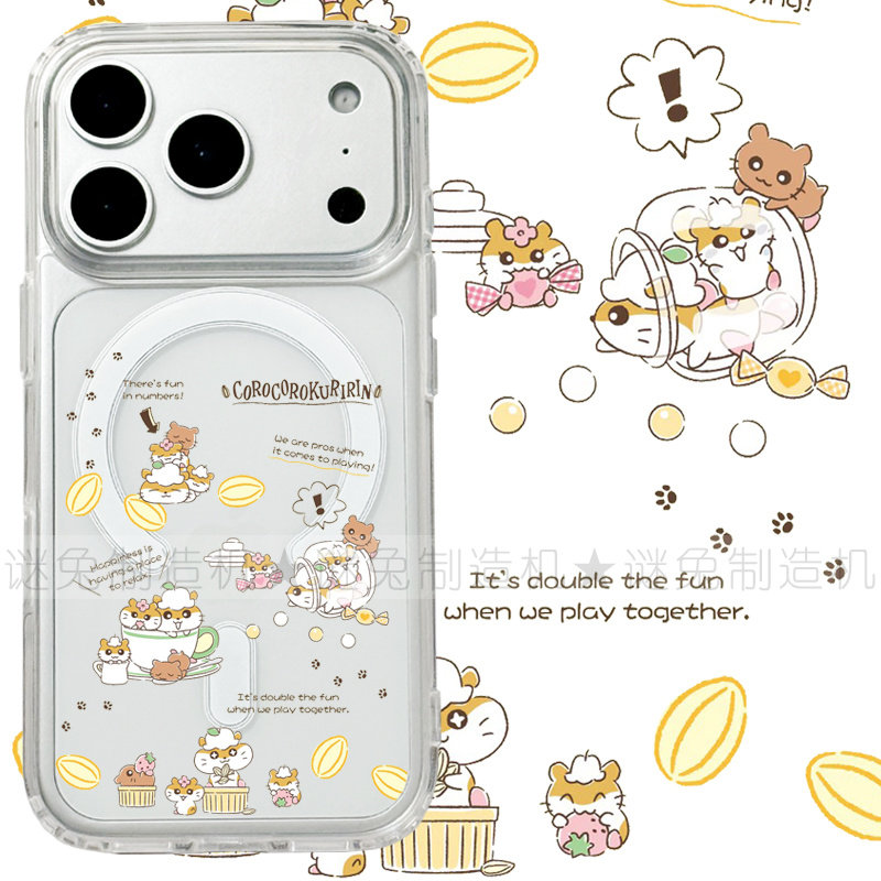 适用iphone17promax苹果17手机壳MagSafe磁吸16支架15透明14可乐铃13小仓鼠26ultra日系卡通17e可爱保护套16e