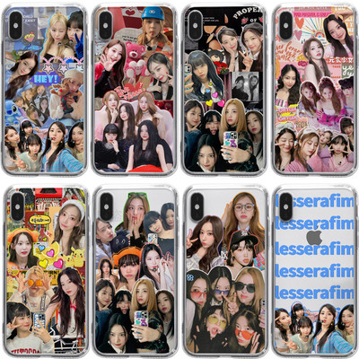 原创lesserafim手机壳适用苹果11/12/13/14promax华为nova10pro小米note11一加OPPORENO9安卓宫胁咲良周边