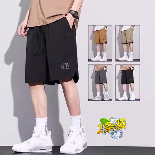 冰丝速干五分裤男夏季薄款休闲裤