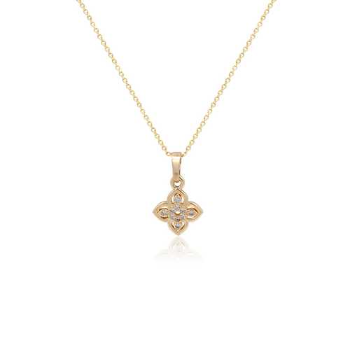 Chomel新加坡花卉吊坠项链