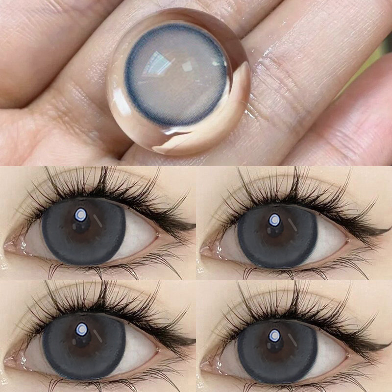 bekhan珍珠黑巧美瞳加州海岸冰岛之夜半年抛隐形眼镜大直径年抛yx