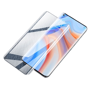 适用opporeno4pro手机膜reno4pro5g陶瓷膜oppo4钢化防窥全屏opporone4por蓝光曲屏opρoreno防摔opporeon软膜