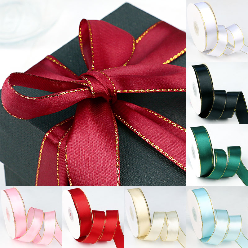 2.5厘米金边礼品蛋糕盒彩带