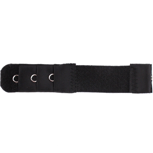 文胸调节背扣超长扣松紧带式内衣加长带特殊扣窄三排宽二扣黑色