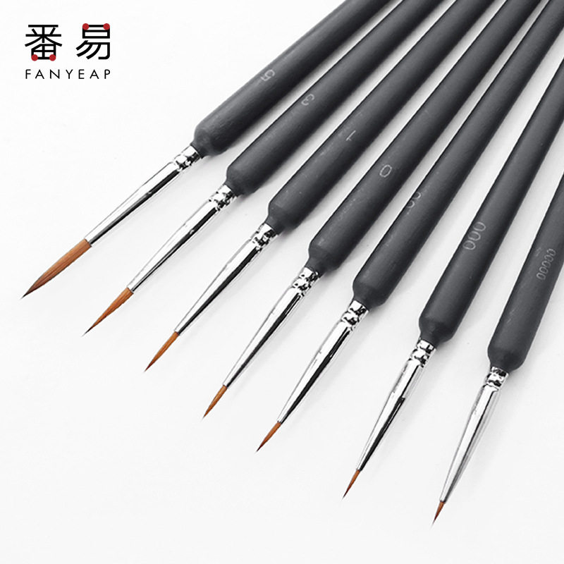 勾线笔/狼毫A1pn008-工笔画初学者美术生描线画笔水彩国画学生图片