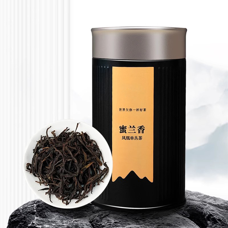 单丛蜜兰香凤凰单枞茶叶高山春茶特级乌龙茶黑罐装