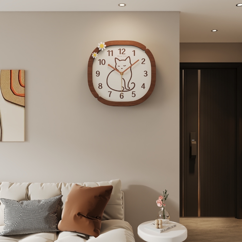 2025新款创意猫咪挂钟