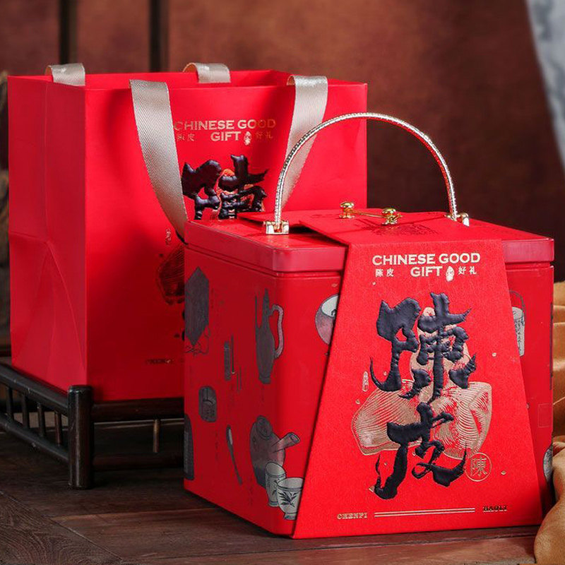 新广东老陈皮会礼盒装正宗12年老树陈皮干泡水泡茶旗舰店散装送礼