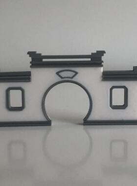 仿古建筑景墙造景桌面3D打印摆件