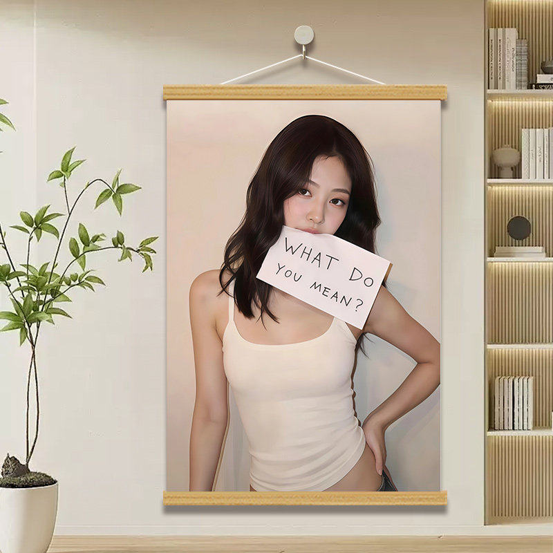 金珍妮明星墙面装饰画模特挂画