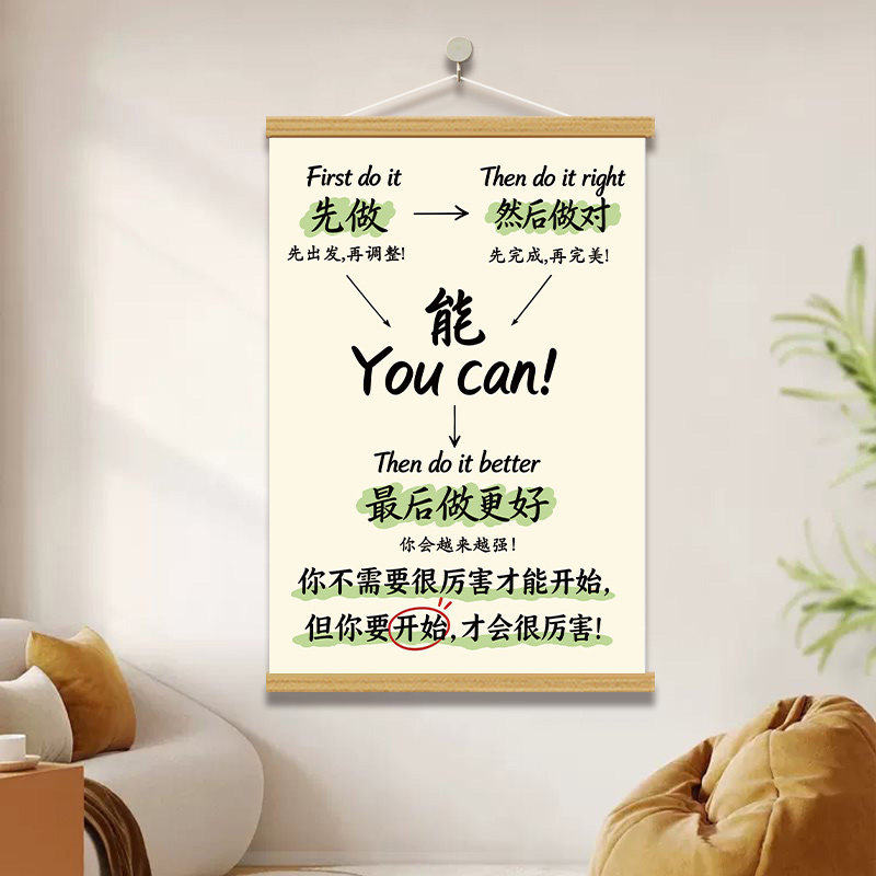 励志心态挂画客厅卧室墙面装饰画