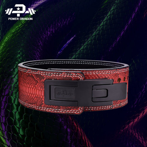powerdragon蛇皮纹力量举腰带