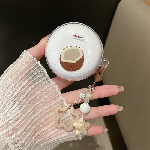 椰子椰壳适用荣耀HONOR Earbuds A pro耳机套HONOR Earbuds A Pro透明保护壳可爱软壳PAK-T10套PAK-B10外壳