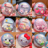 pro保护套赛那S6Spro蓝牙耳机套塞纳s6s耳机仓外盒DIY透明软壳女生款 适用于塞那Sanag S6S 手链挂件可爱卡通