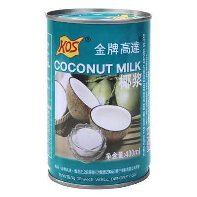 金牌高达椰浆400ml 高达甄想记罐装浓缩椰奶金牌椰汁西米露原料