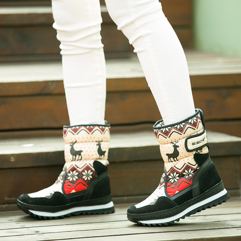 冬季新款加绒保暖防滑雪地鞋加厚防水保暖女鞋厚底舒适棉靴女雪地,女鞋,时尚雪地靴,淘宝优惠券,粉丝福利购,淘宝优惠卷