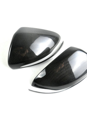 适用于奔驰w205 W213 W222 GLC改装碳纤维后视镜壳倒车镜盖罩贴件