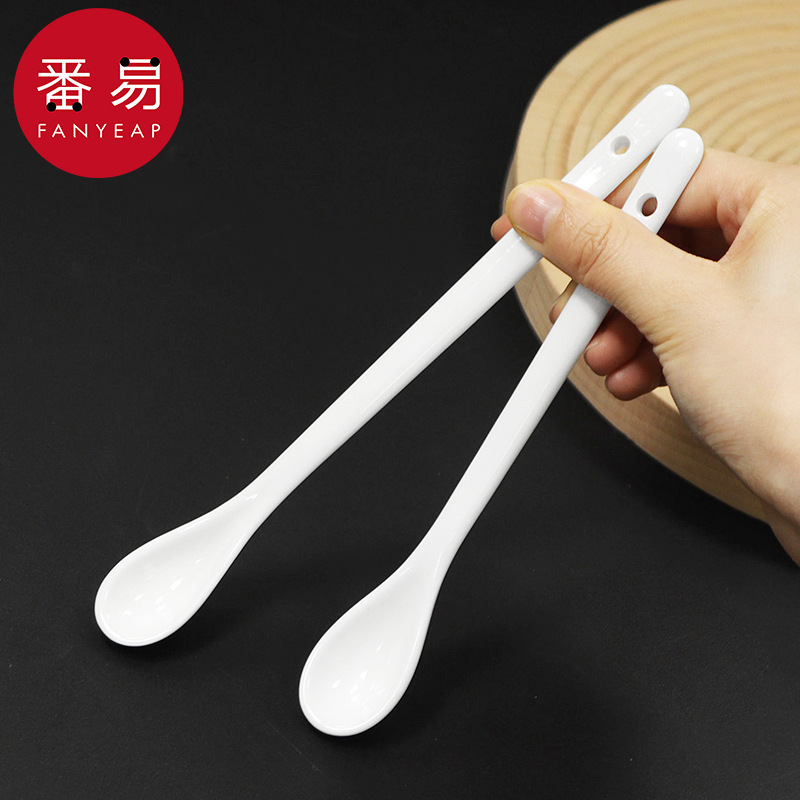 长柄搅拌勺A1P-调料勺咖啡勺调羹汤匙甜品勺马克杯用酸奶勺