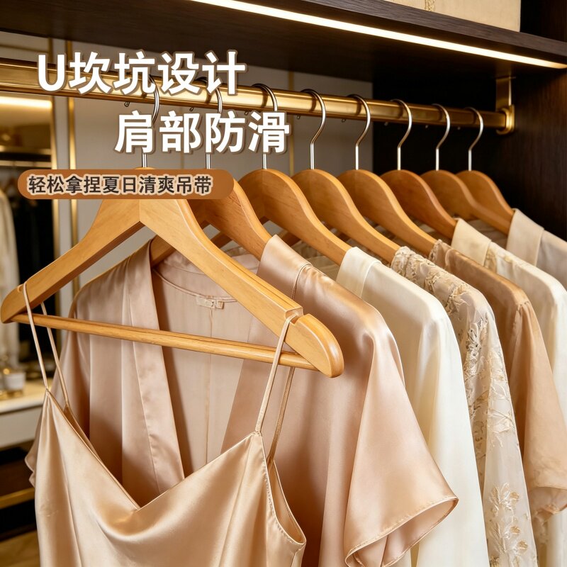 实木衣架挂衣衣挂家用吊挂衣架图片